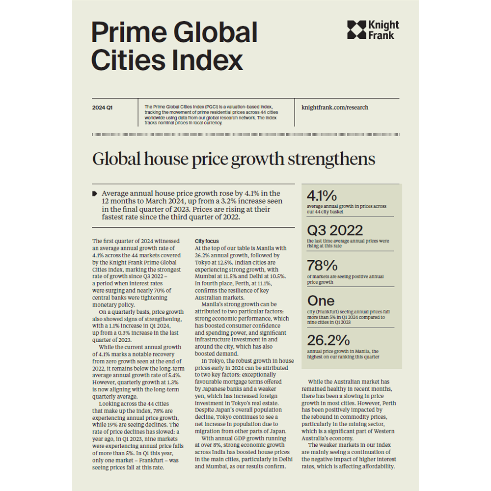 Prime Global Cities Index Q1 2024 | KF Map – Digital Map for Property and Infrastructure in Indonesia